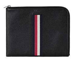 Mulberrry Stripes Tech Pouch, Leather, Black, MIV, DB, 3*